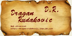 Dragan Rudaković vizit kartica